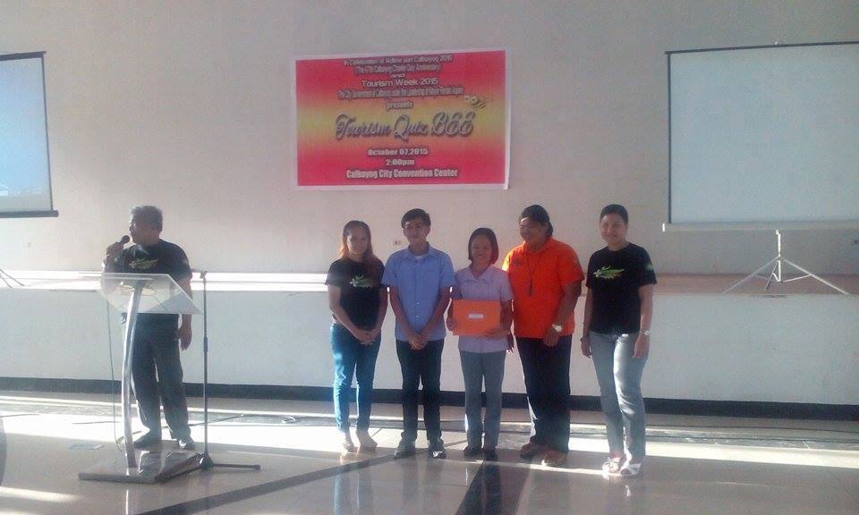 EUGENE FRANCO OF GIS TOPS TOURISM QUIZ BEE 2015