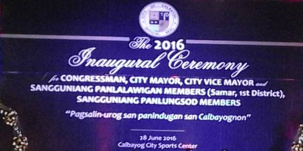 SAMAR’S FIRST DISTRICT AND CALBAYOG 2016-2019 NEOS TAKE OATH