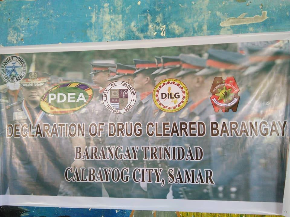 PDEA DECLARES 2ND DRUG-CLEARED BARANGAY IN CALBAYOG CITY