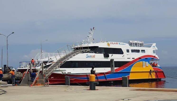 GRAND FERRIES SCHEDS INAUG OF ITS BABY ON TRIPLE 8