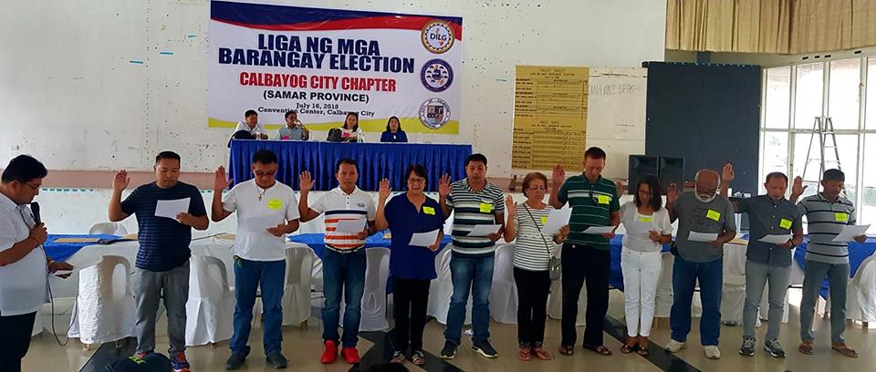 NEW SET OF CALBAYOG LIGA OFFICERS INDUCTED TO OFFICE