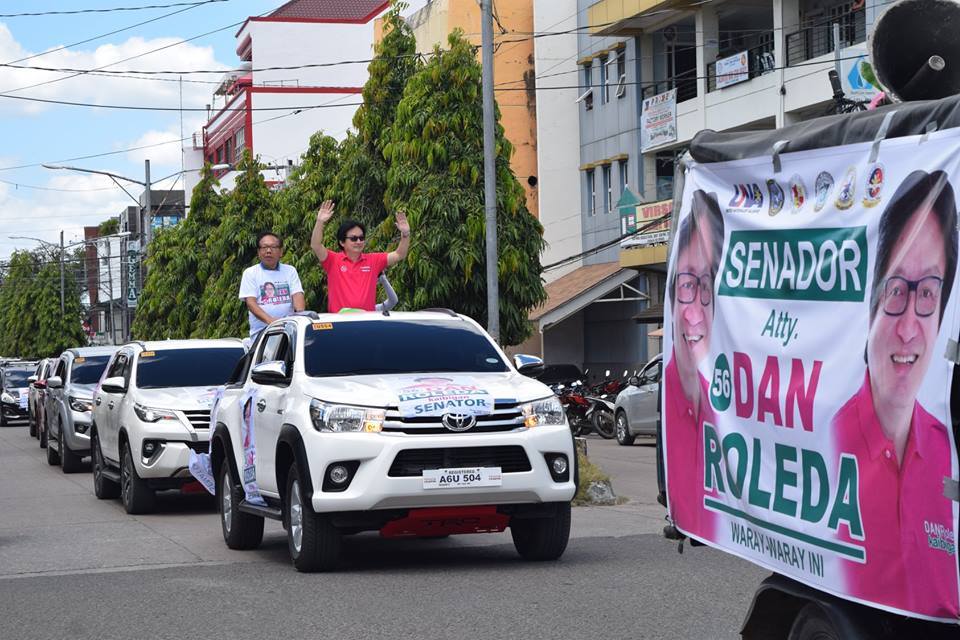 SENATORIAL CANDIDATE DAN ROLEDA WOOS FELLOW “WARAYs;” URGE THEM NOT TO VOTE FOR “BARABBAS”