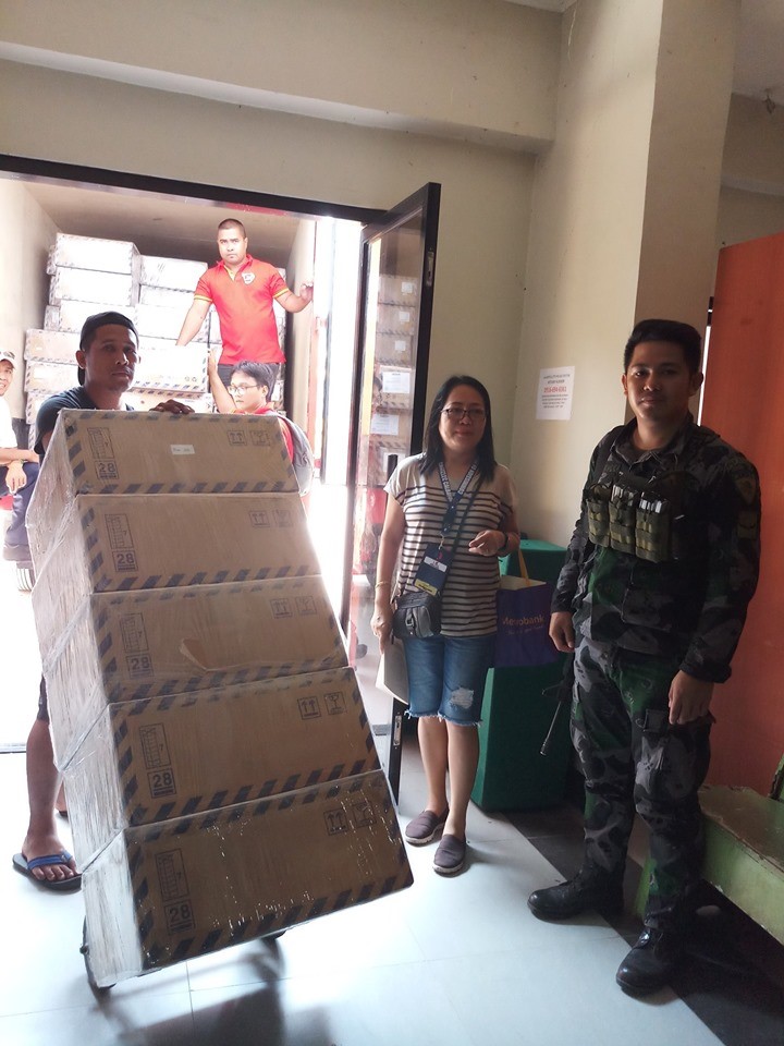 VCMs, ELECTION PARAPHERNALIA FOR CALBAYOG CITY ARRIVED