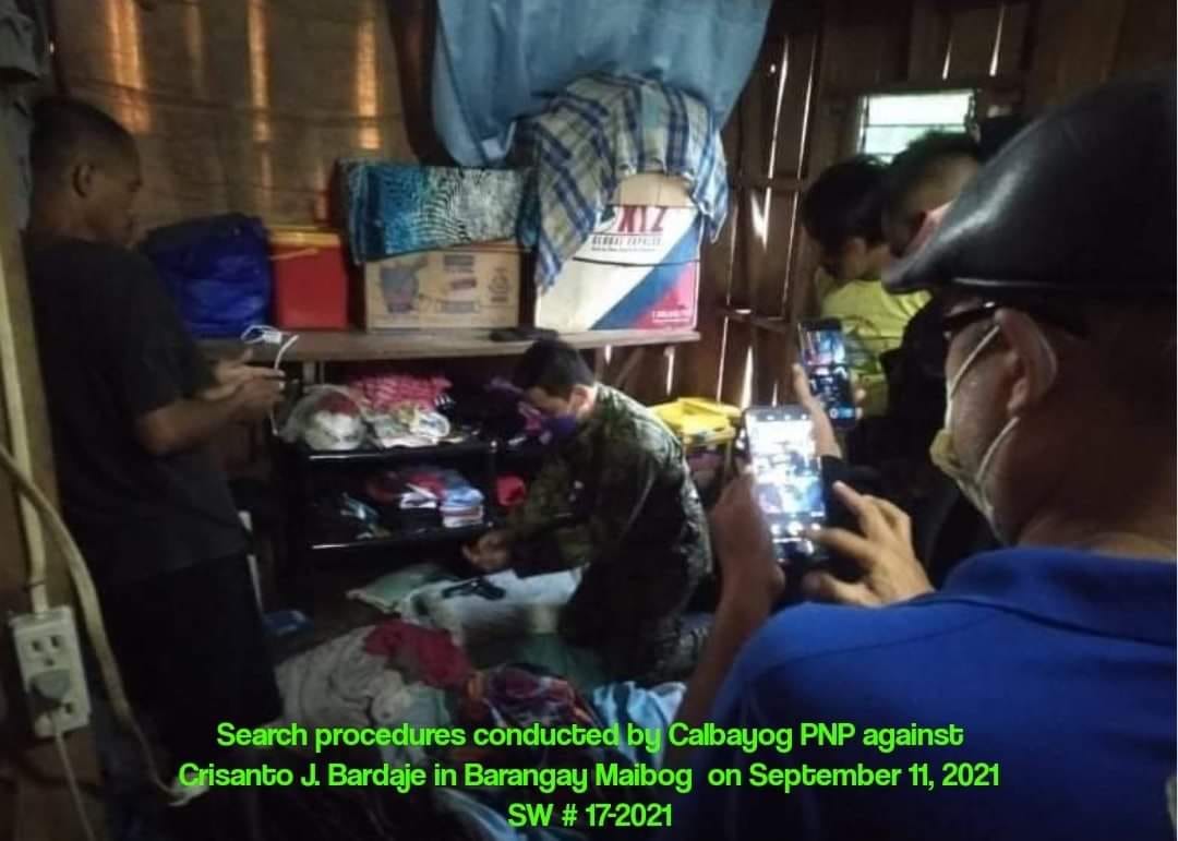 CALBAYOG PNP CONDUCTS 2 SIMULTANEOUS/SEPARATE SEARCHES