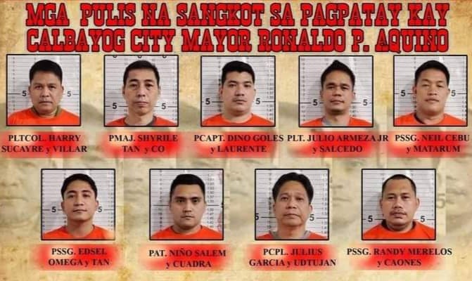 CIDG PLEADS TRANSFER TO BJMP CUSTODY OF 9 SUSPECTS IN MAYOR AQUINO AMBUSH CASES