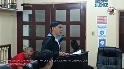 CALBAYOG CITY: UNDER A STATE OF CALAMITY