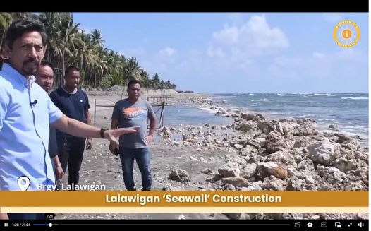 DPWH HALTS BORONGAN SEAWALL PROJECT 