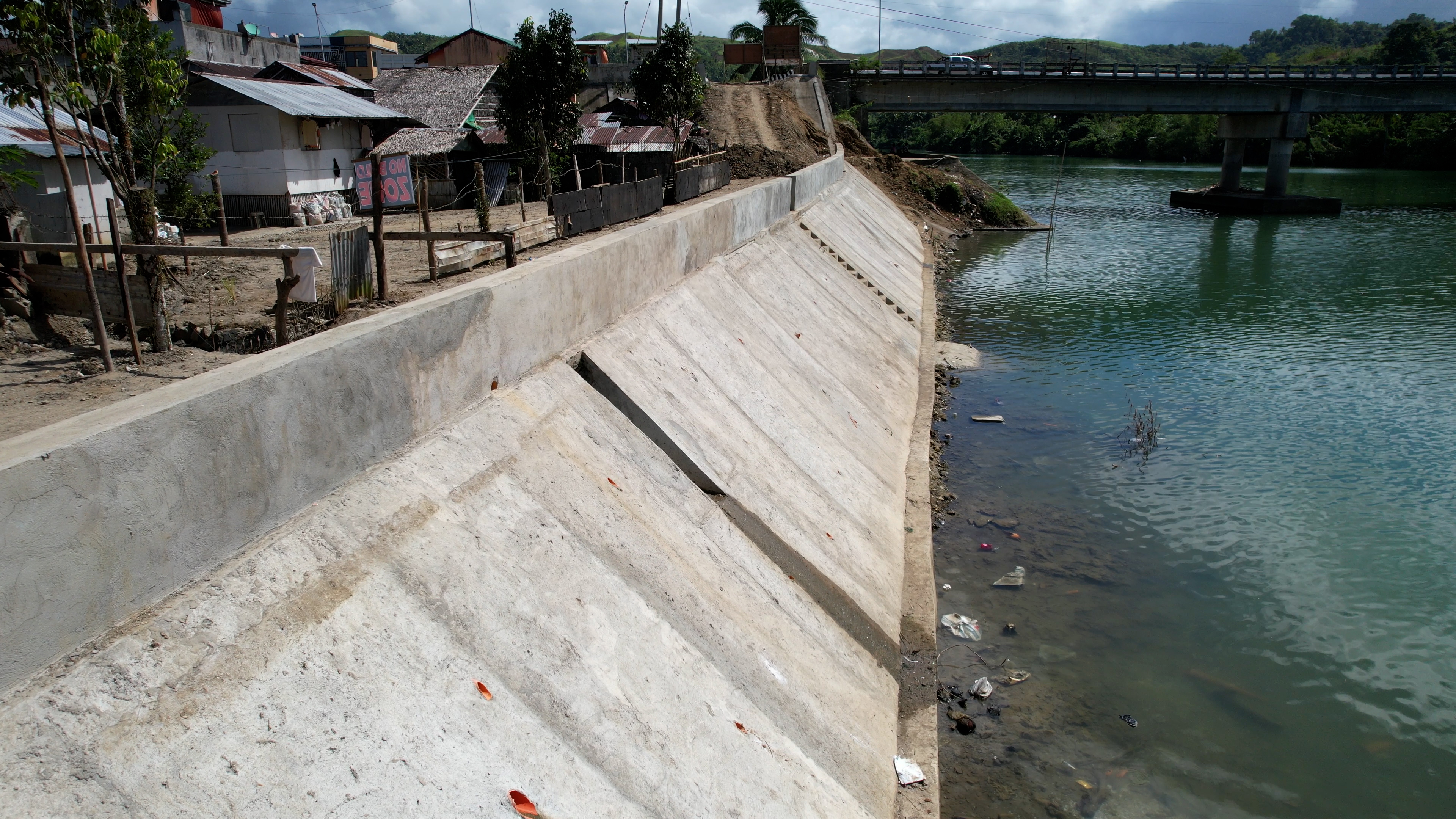 GANDARA RIVERSIDE RESIDENTS FEEL SAFER FOLLOWING FLOOD CONTROL STRUCTURE COMPLETION