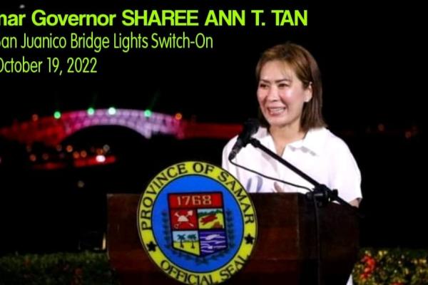 Samar Governor Sees San Juanico Bridge Lights as Beacon of Hope for Samareños to Rise and Transform