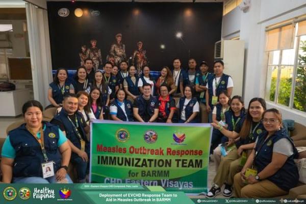 DOH-8 Sends 21 Health Workers to BARMM to Conduct Immunization