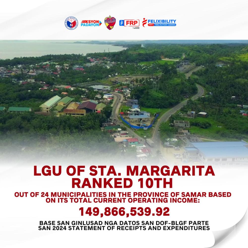 LGU Sta. Margarita, Samar, One of the Top 10 Highest Total Current Operating Income for CY 2024