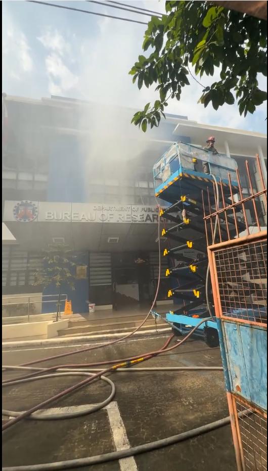 On Fire:  A DPWH Building