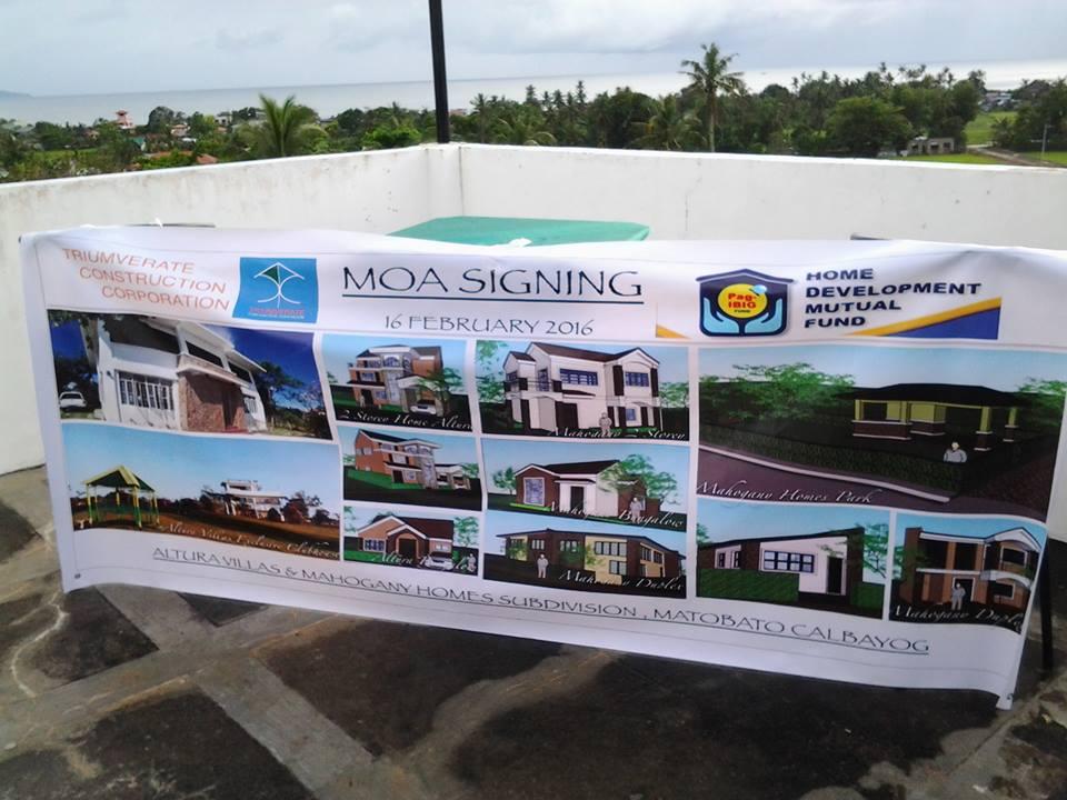Altura Villas and Mahogany Homes Subdivision, in Calbayog City