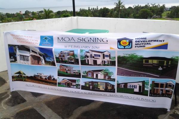 Altura Villas and Mahogany Homes Subdivision, in Calbayog City