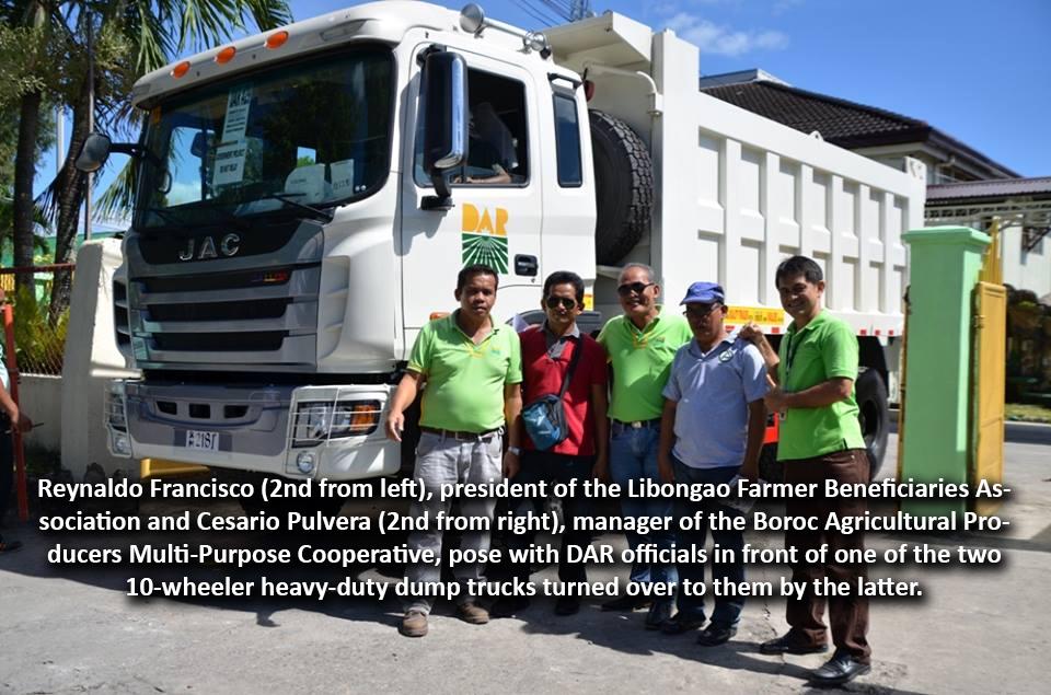 DAR Gives Away 2 Dump Trucks
