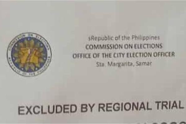 Over 600 Voters in Sta. Margarita, Samar Excluded from Voters' Masterlist