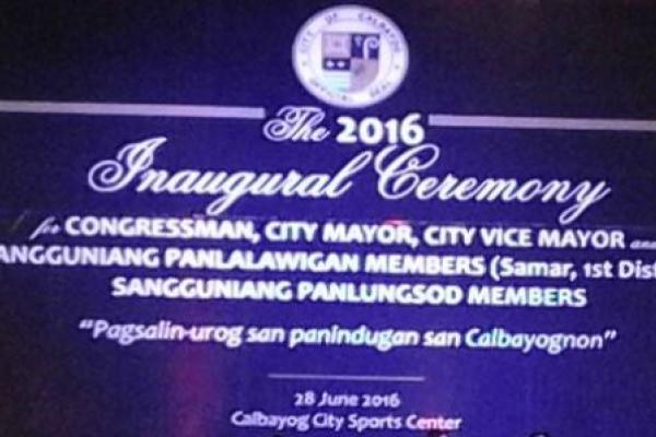 Samar's First District and Calbayog 2016-2019 NEOs Take Oath