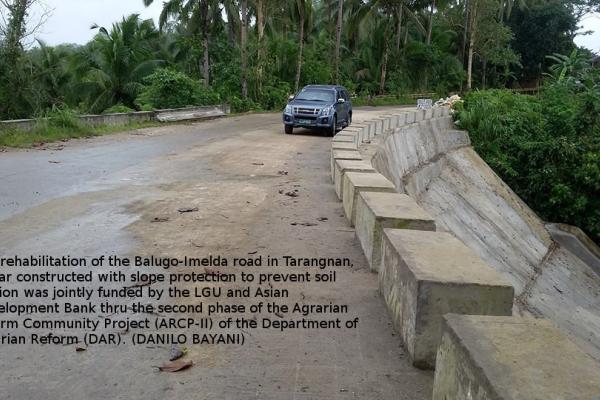 DAR Rehabilitates 10-km Tarangnan Road