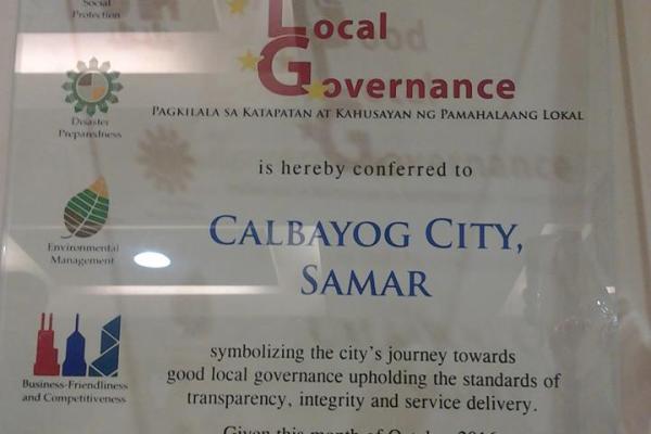 Calbayog City to Receive Php3.4M Performance Challenge Fund