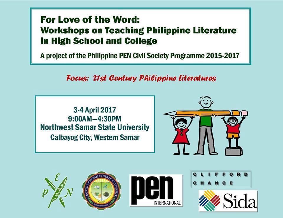 PEN and NWSSU to Hold Teaching Philippine Literature Workshop