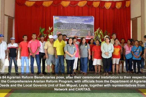 DAR Installs 84 Beneficiaries
