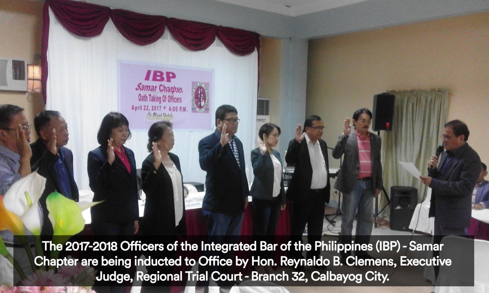 IBP Samar Chapter: New Set of Officers, New Challenges