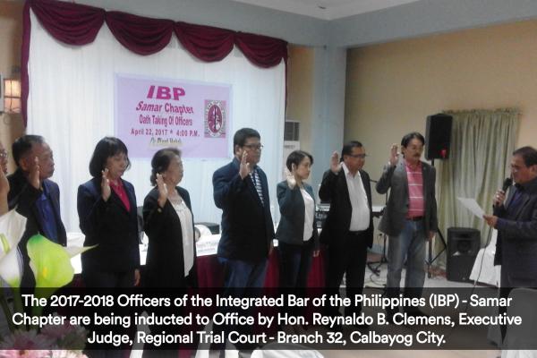 IBP Samar Chapter: New Set of Officers, New Challenges