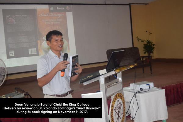Book Review on Dr. Rolando Borrinaga's "Surat Binisaya"