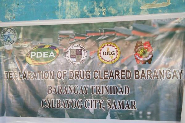 PDEA Declares 2nd Drug-Cleared Barangay in Calbayog City