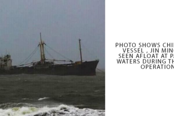 Crew Rescued From Chinese Vessel