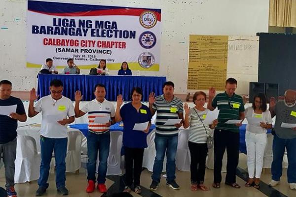 New Set of Calbayog Liga Officers Inducted to Office