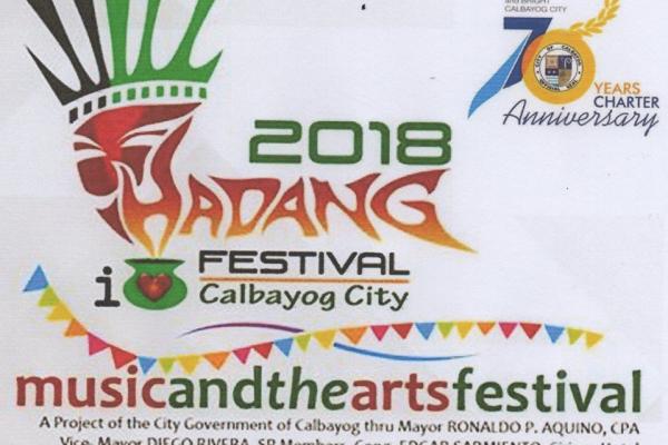 22 Years of Celebrating Music and the Arts: Hadang Festival in Honor of Our Lady of Nativity in the 70 Days Countdown to 70 Years Charter Anniversary.