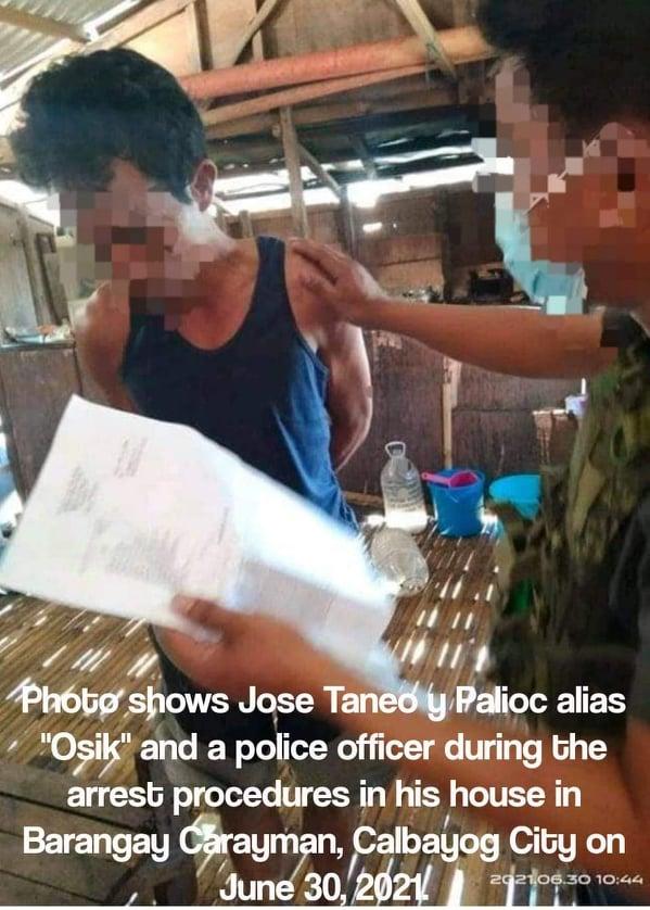 Calbayog PNP Arrests Armed Group Leader