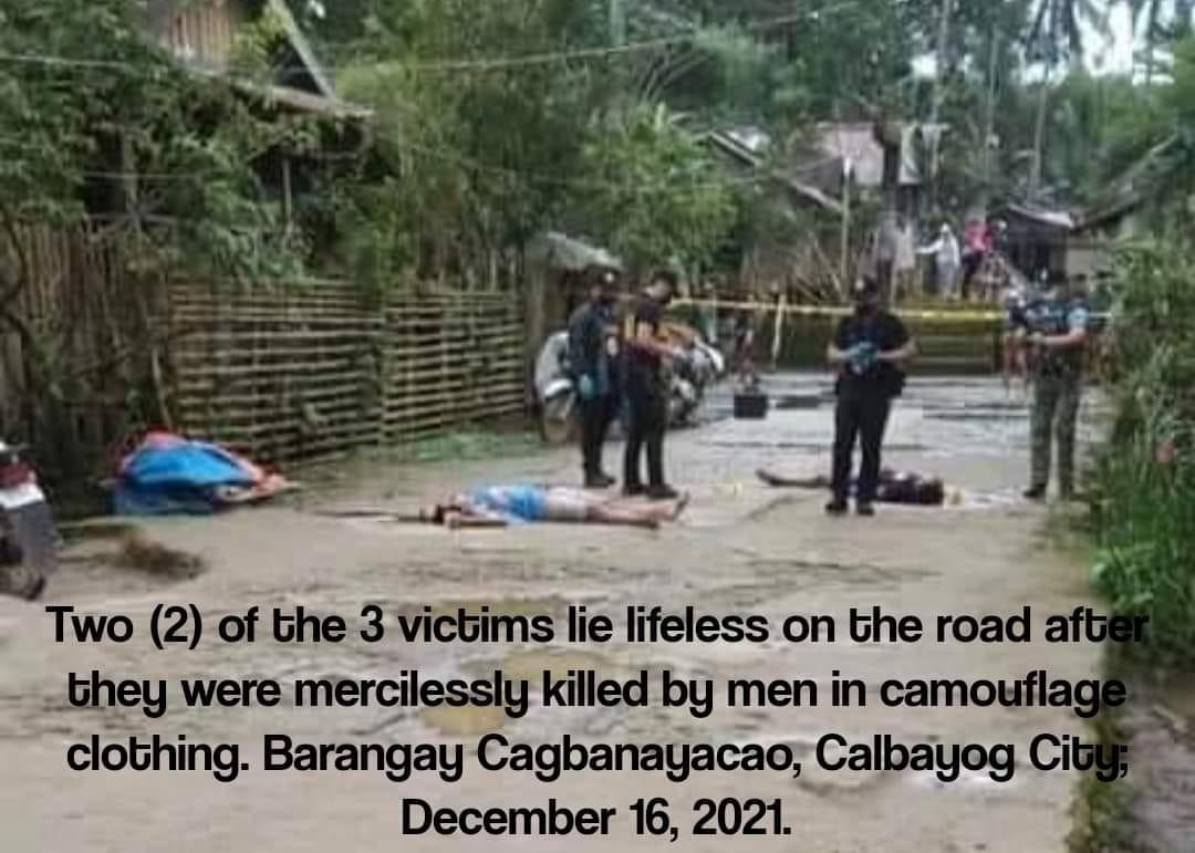 Murdered:  3 Helpless Barangay Leaders